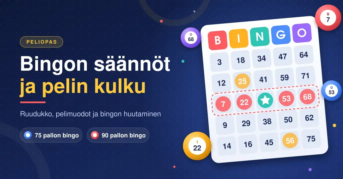 Bingon säännöt ja pelin kulku